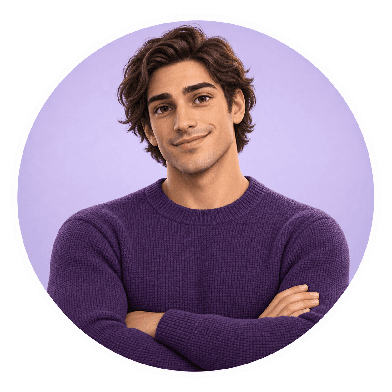 Man smiling icon