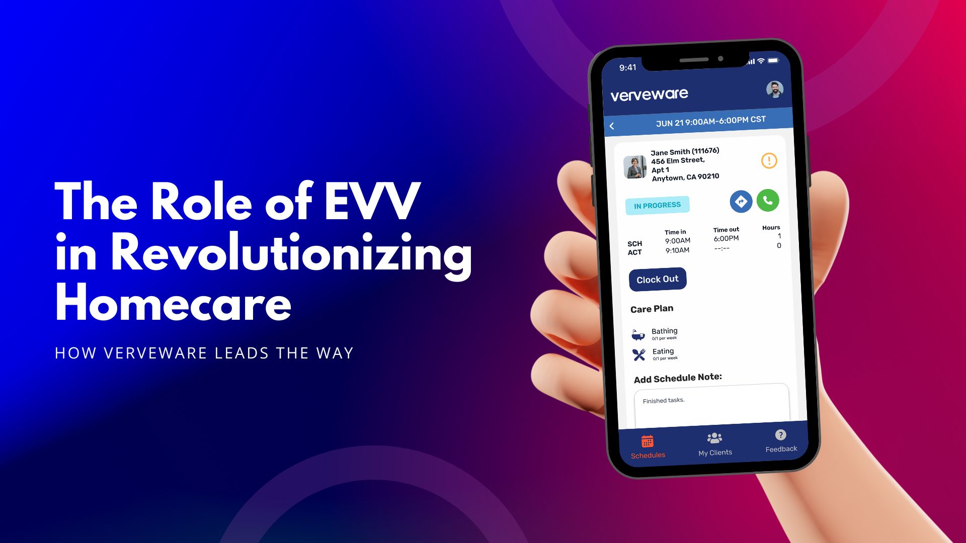 Illustration for "The Role of EVV" — Verveware blog