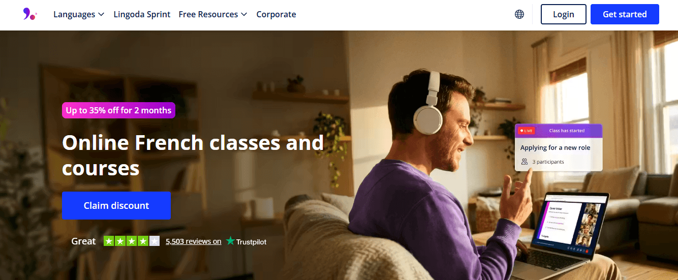 Lingoda French&nbsp;&nbsp;