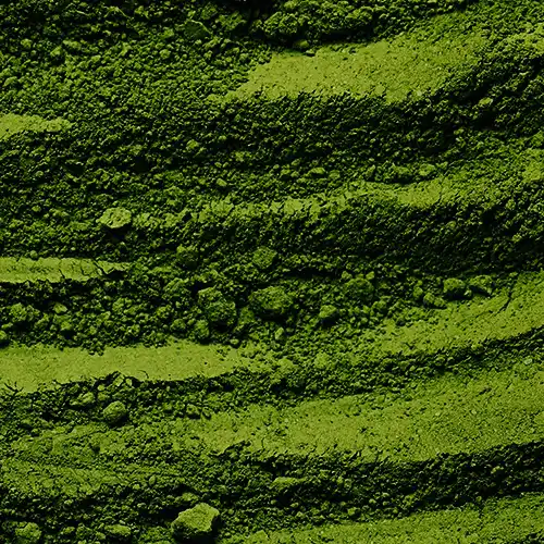 a close up of a green colored substance