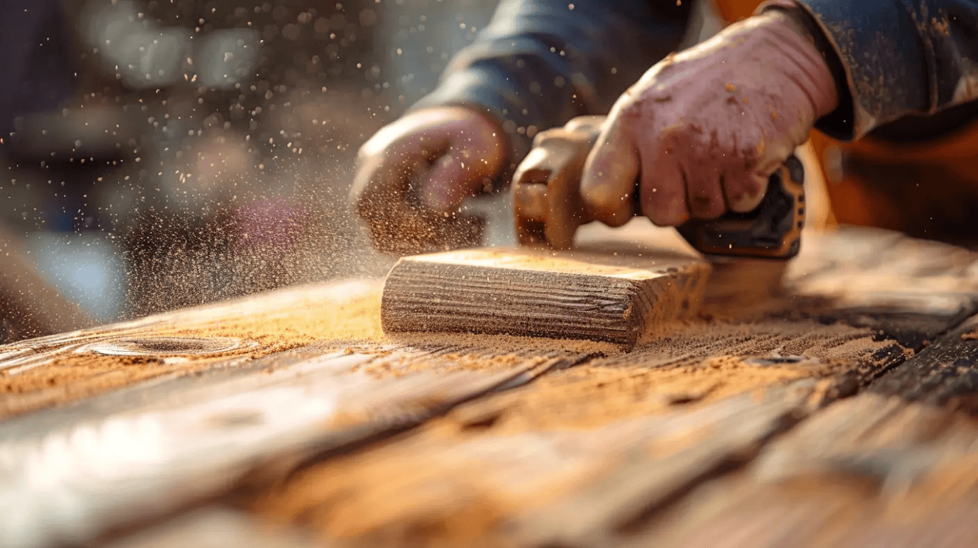 sanding-wood
