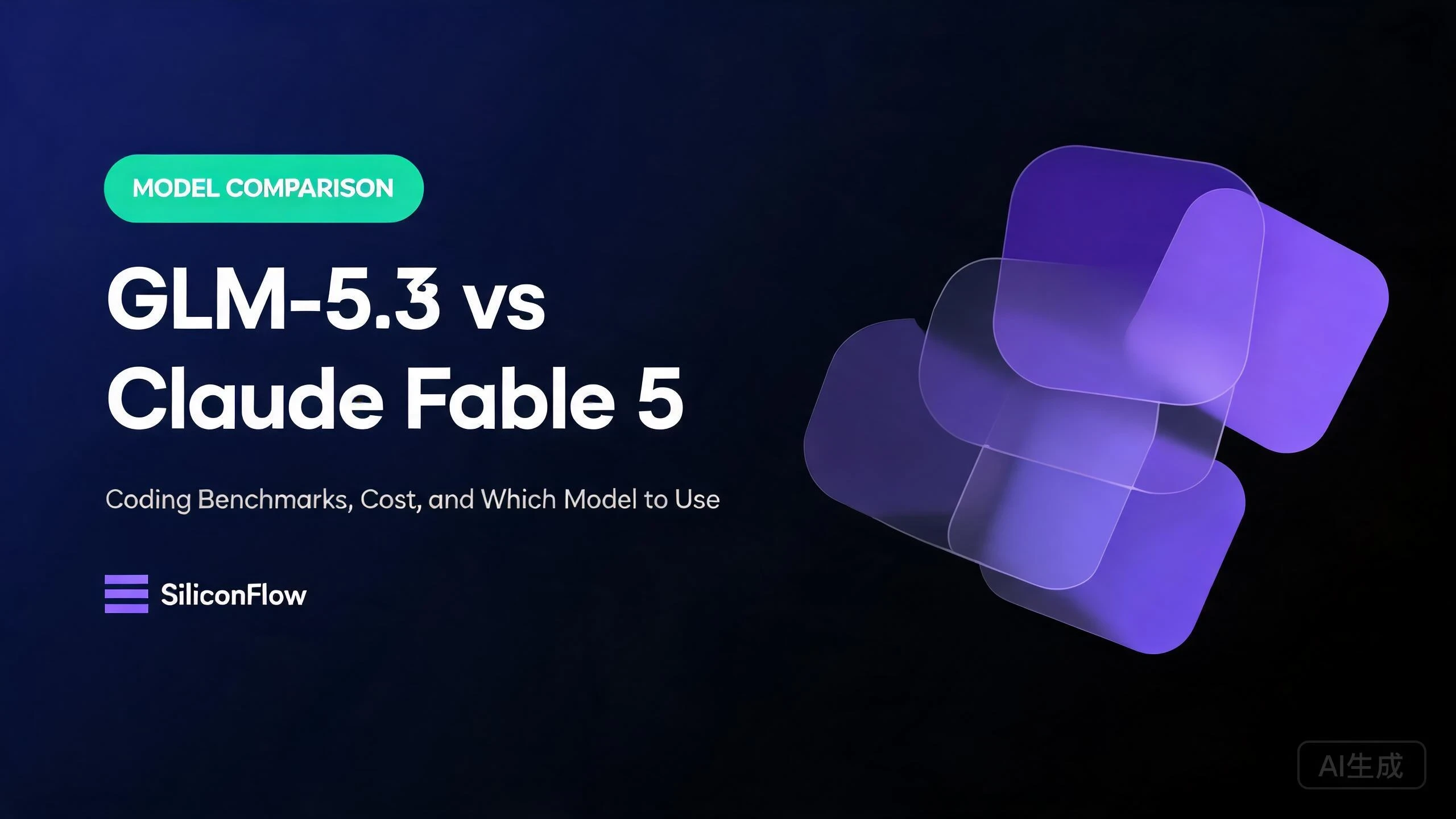 GLM-5.3 vs Claude Fable 5 coding benchmarks, API pricing, and context window comparison on SiliconFlow