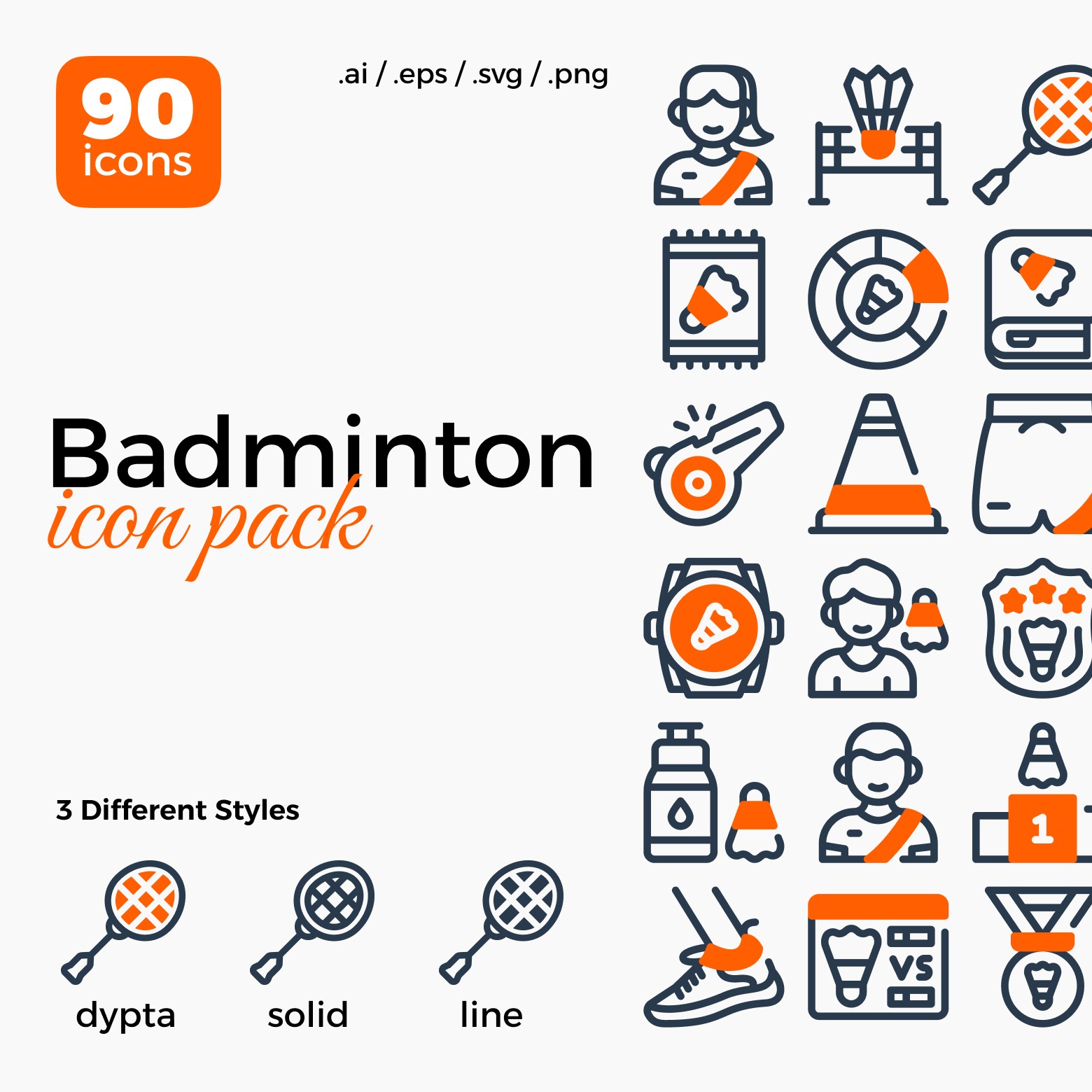 badminton-icon-pack