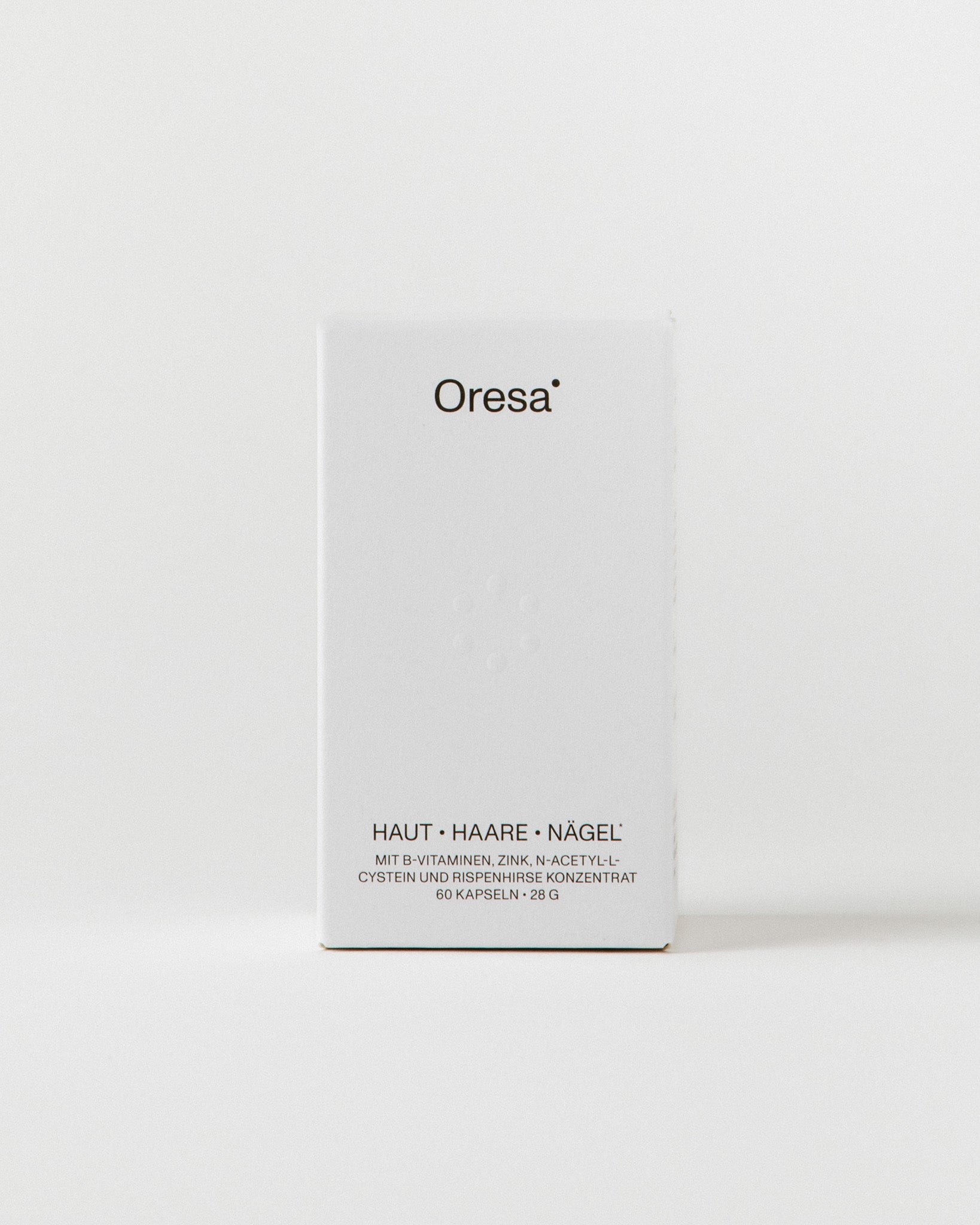 Haut Haare Nägel von Oresa – Verpackung