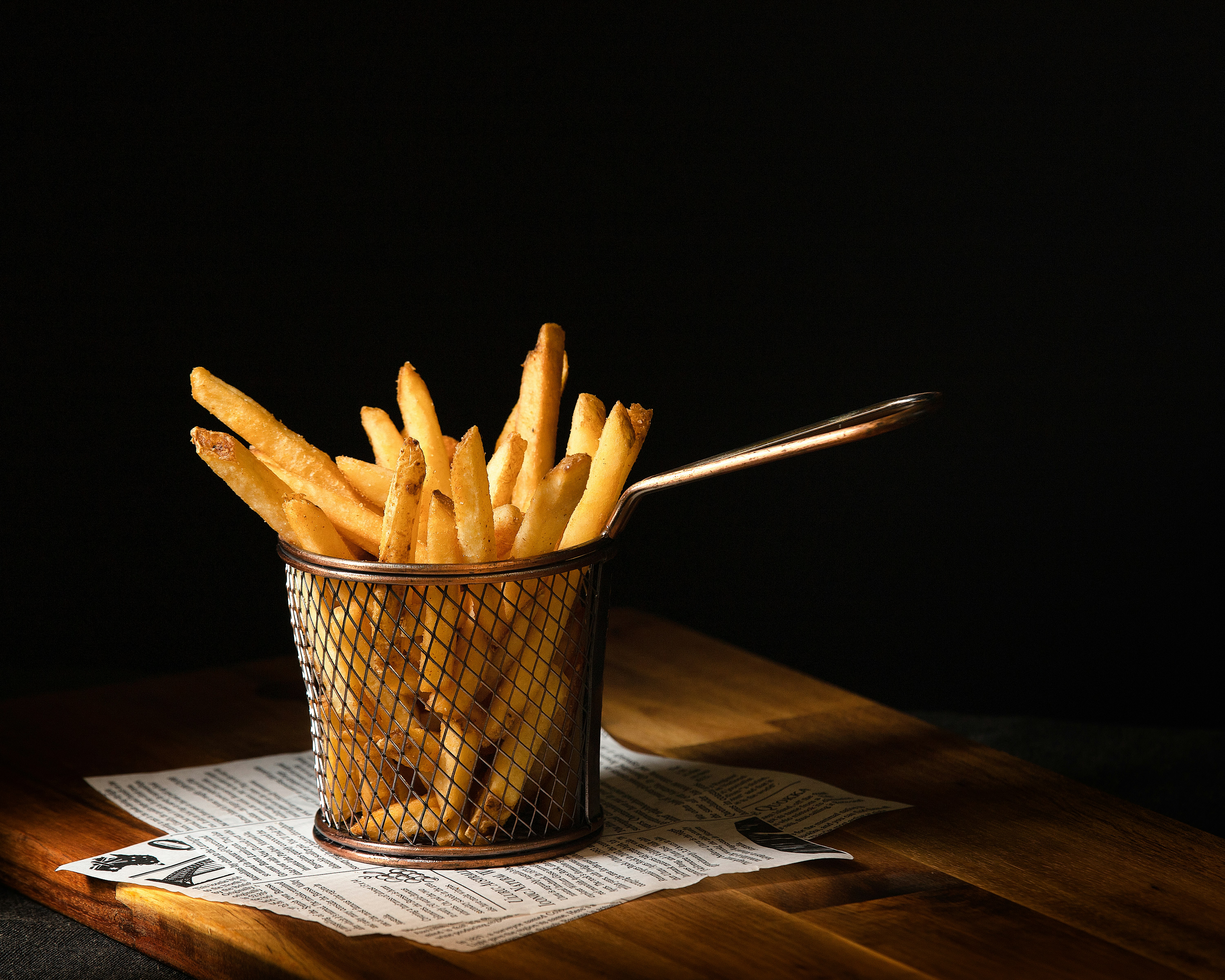 French fries with dipping sauces