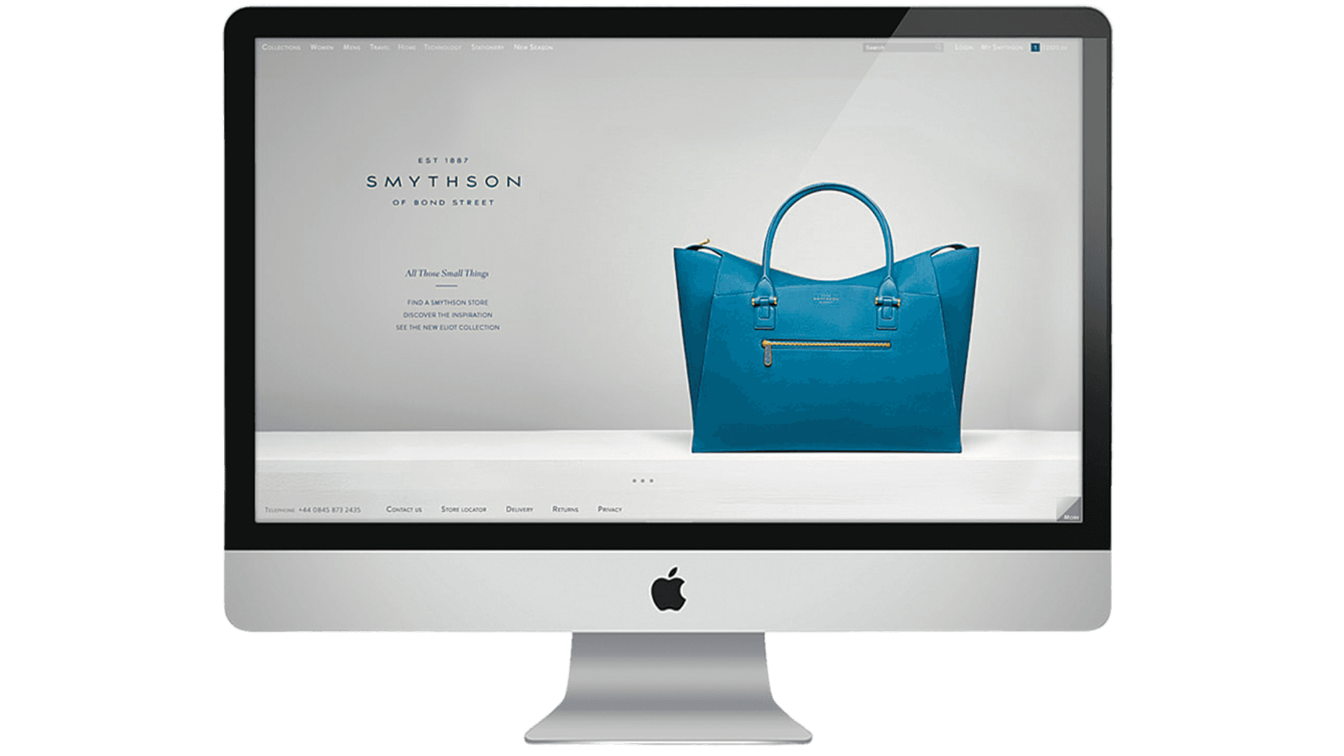Smythson website on desktop