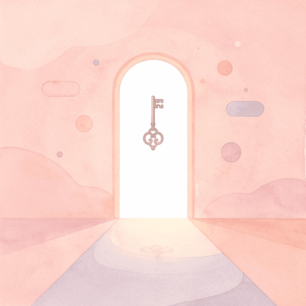 Gateway scene representing NYU admissions as an open door of opportunity