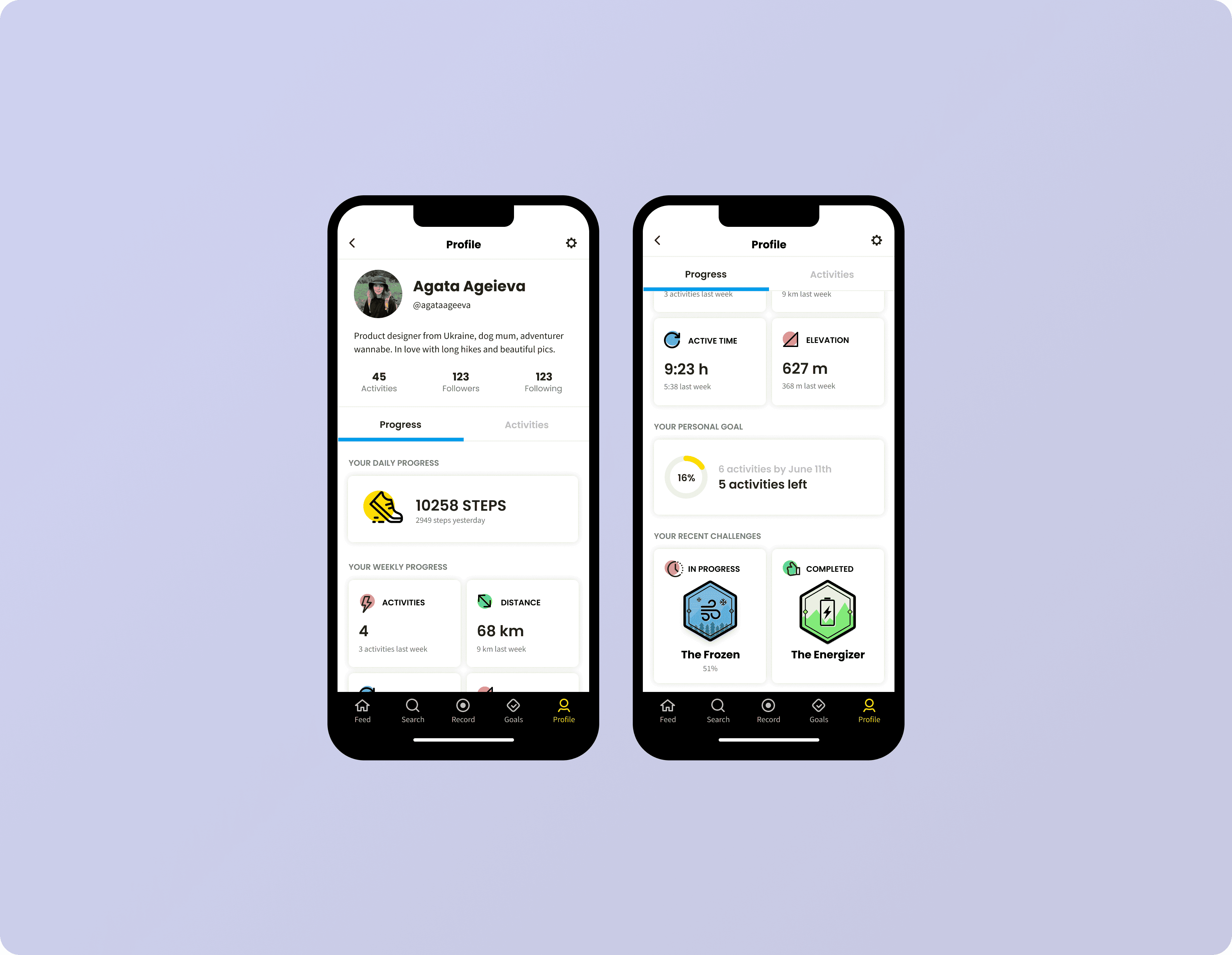 App Screen with open sidebar