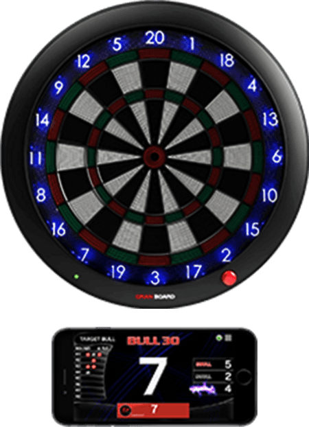 granboard 3s is the premium home soft tip dartboard with led lighting