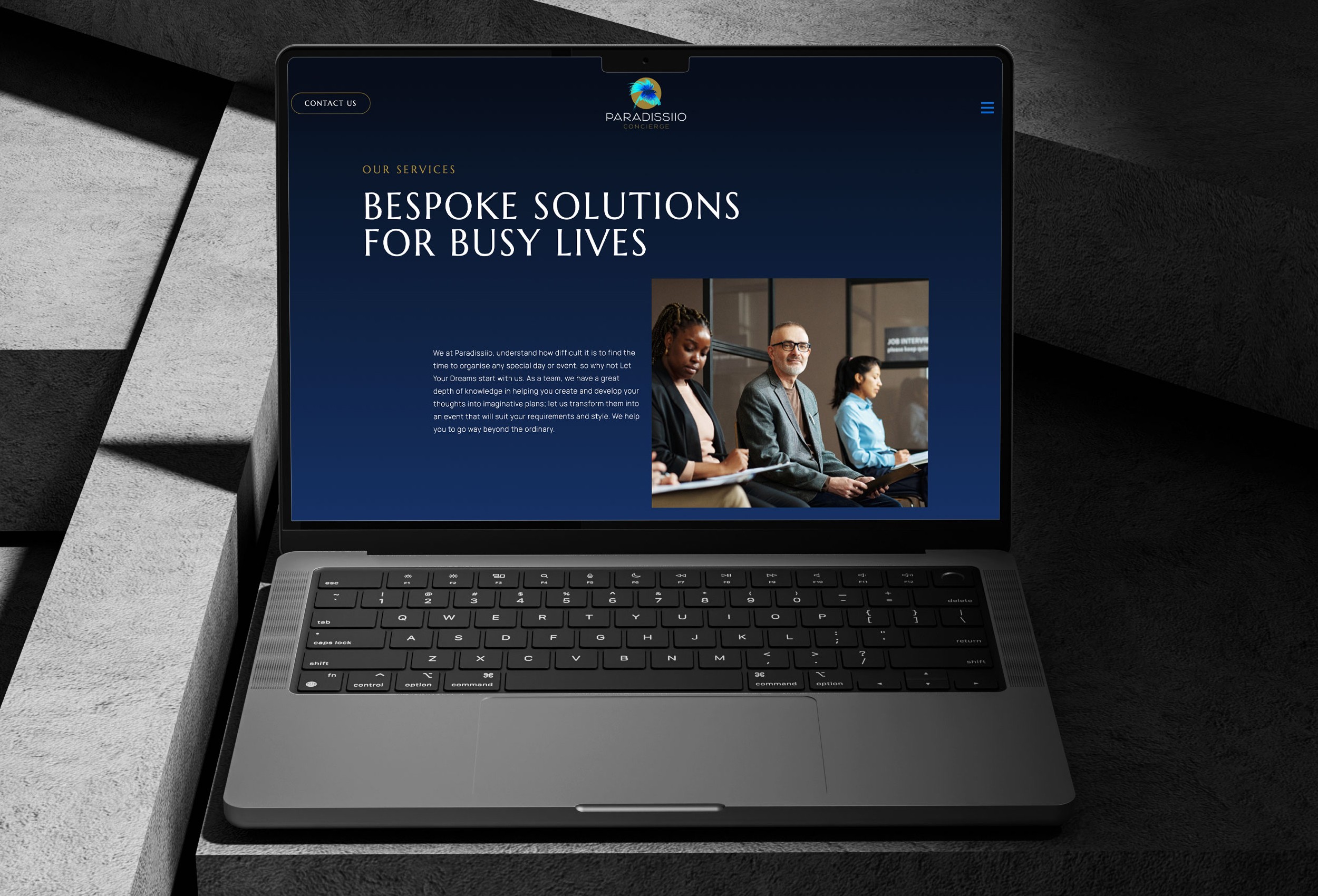 Paraddissiio Website Design