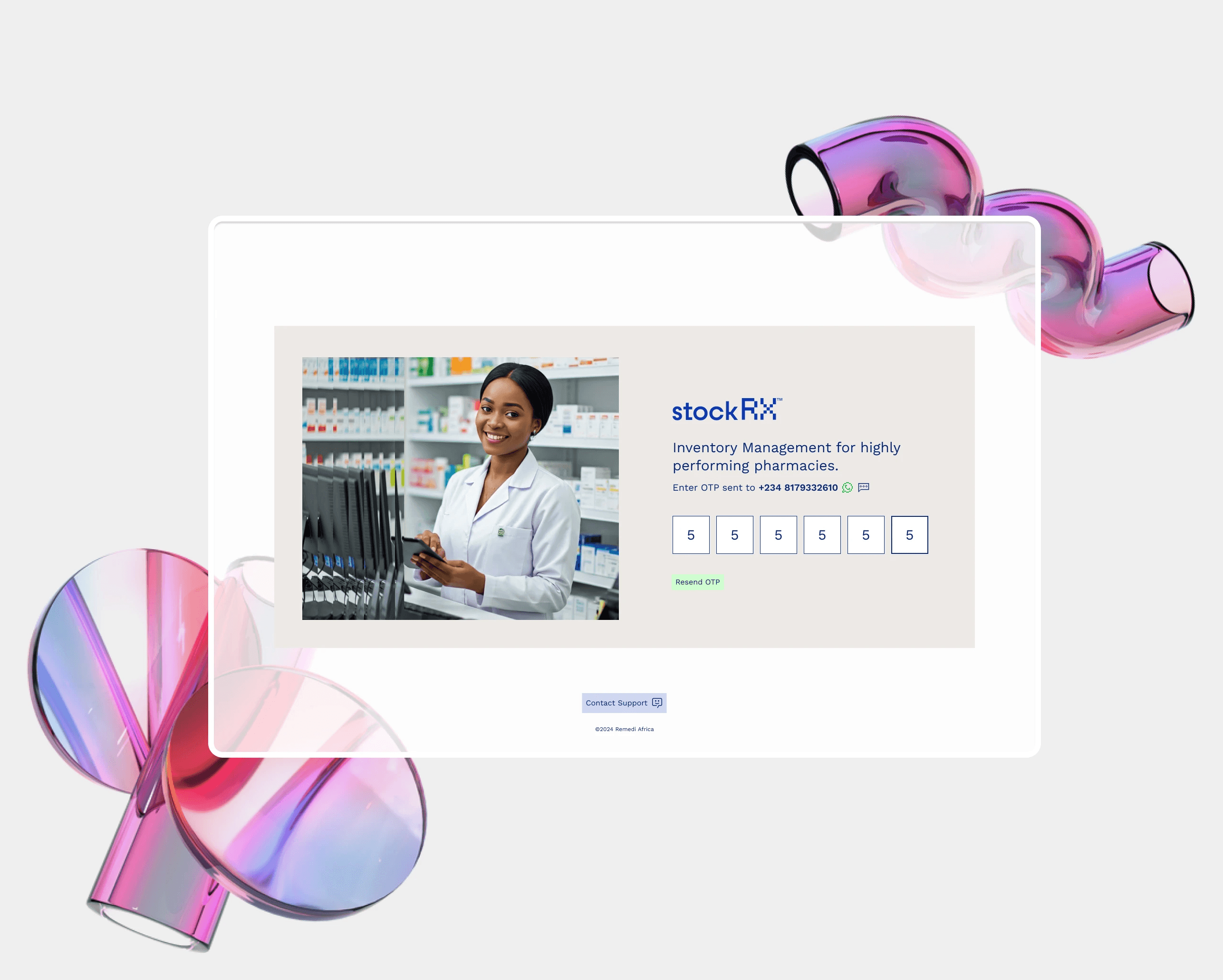 image of the otp Screen