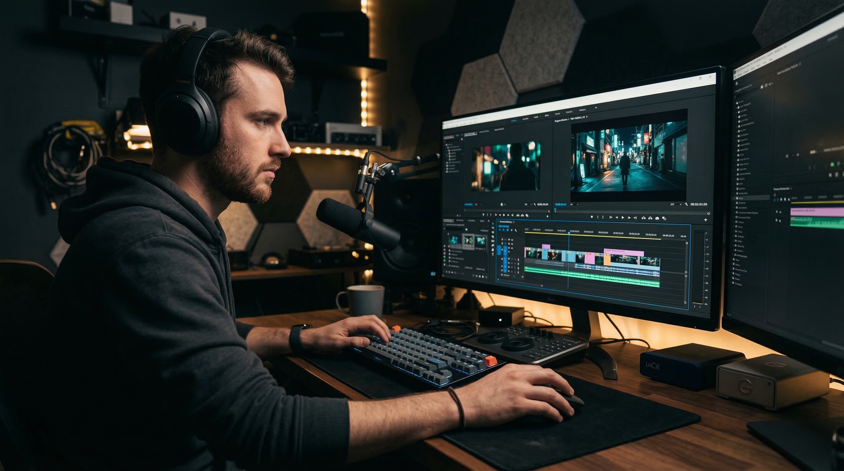 Computadora para edición de video profesional