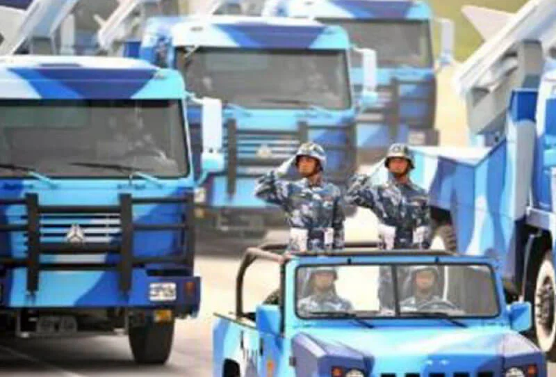 October 2009, warrior attended military parade