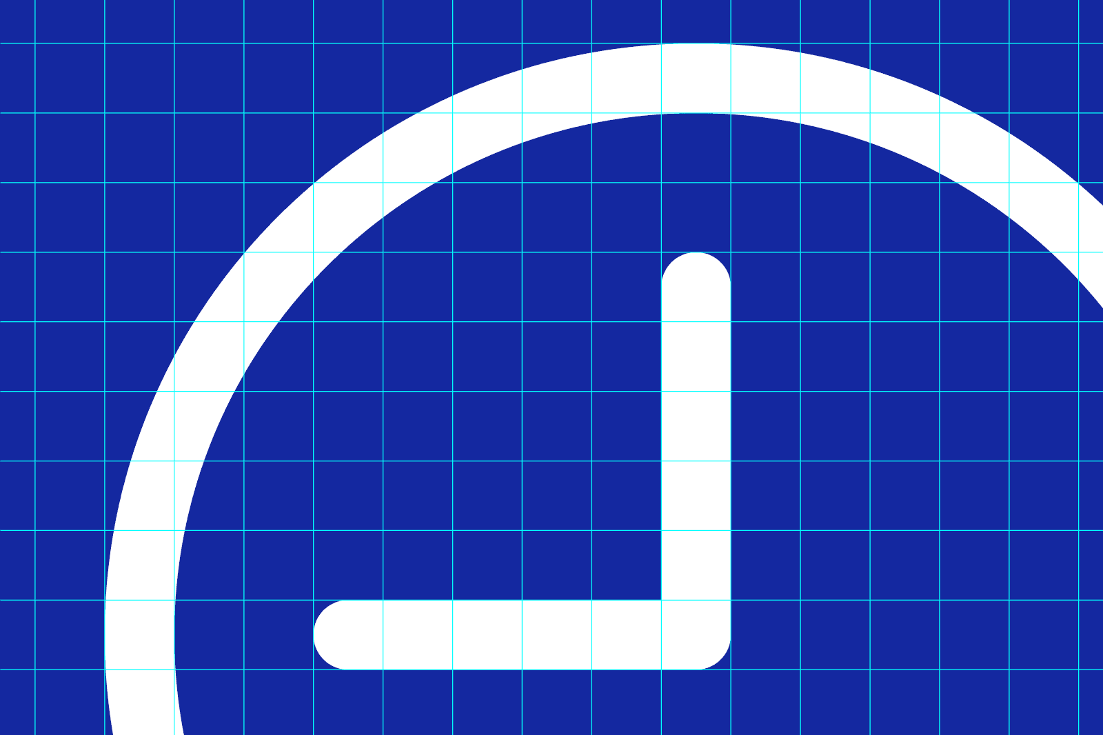 Icon of a clock with a blue background, featuring simple clock hands indicating a time.