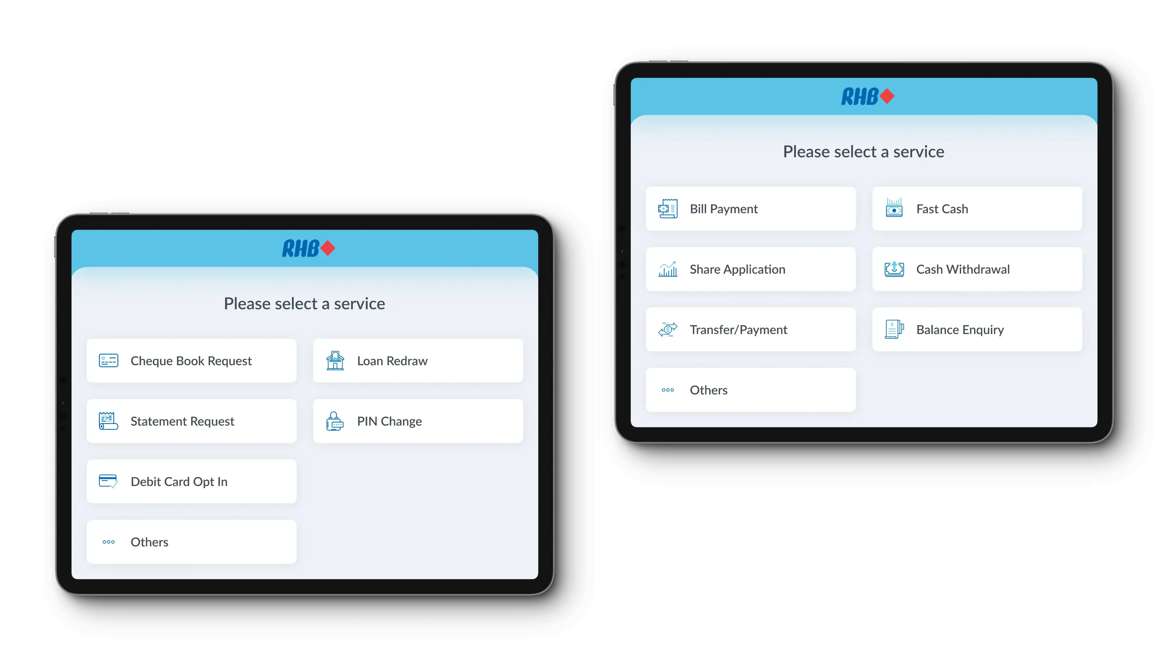 RHB Bank's new ATM Interface.