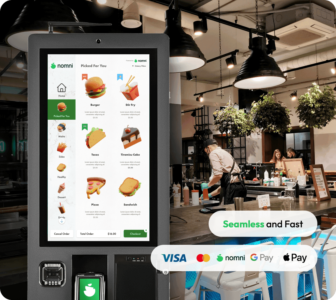 best customers experience with self ordering KIOSK system