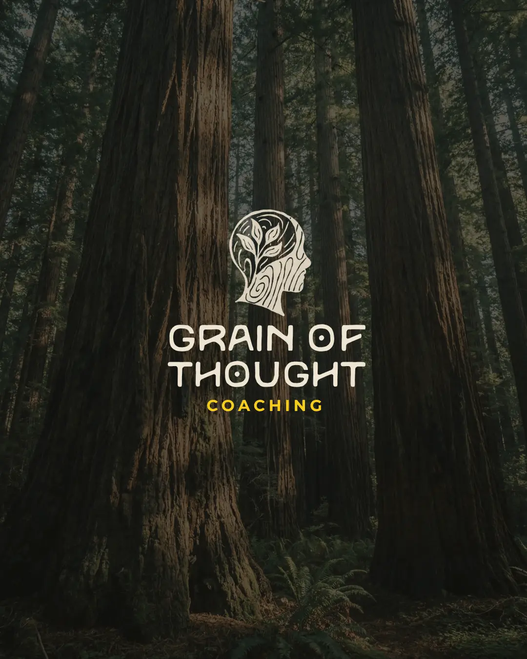 Grain of Thought brand identity and website design, design for life coach