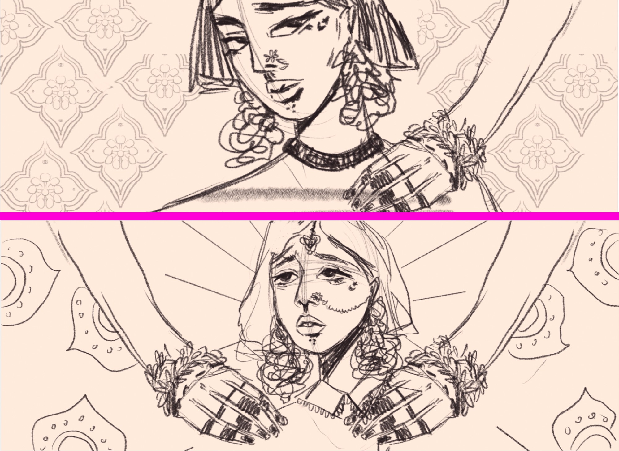 concep sketches of women