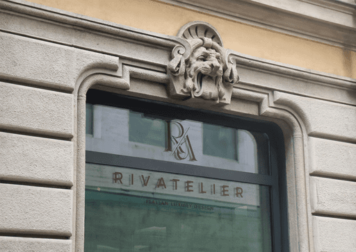 Shop window of the Lugano showroom