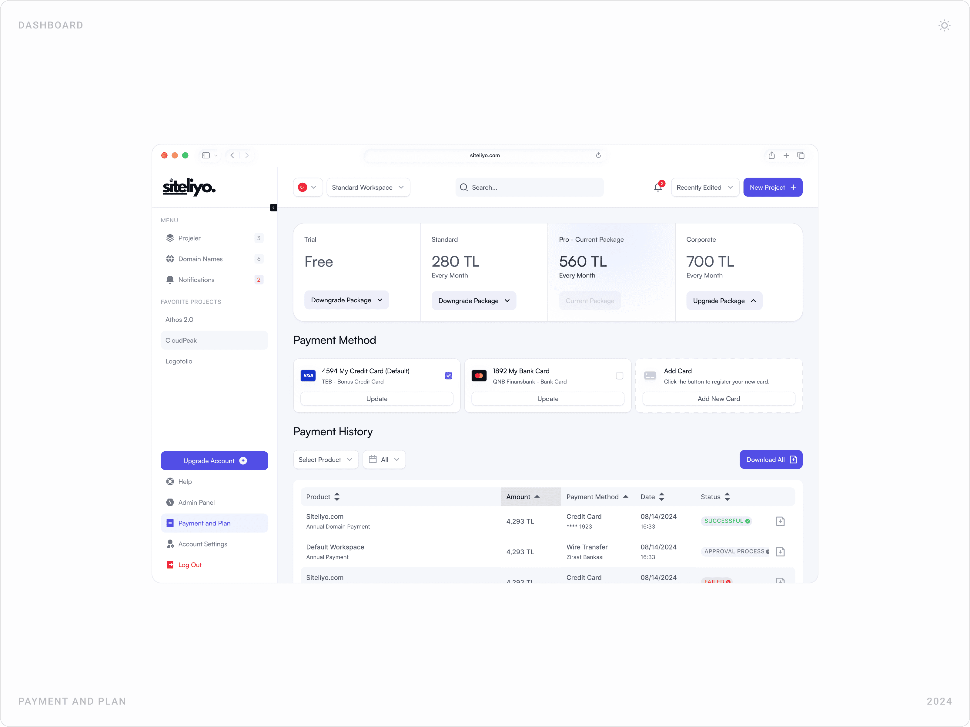 Modern SaaS Payment & Subscription Management Design