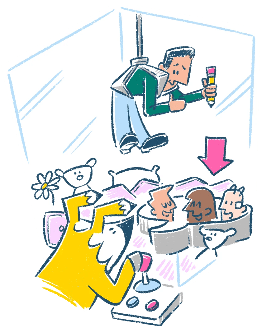 A runner preparing for the start