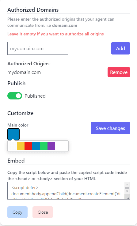 AgentX AI Agent customize