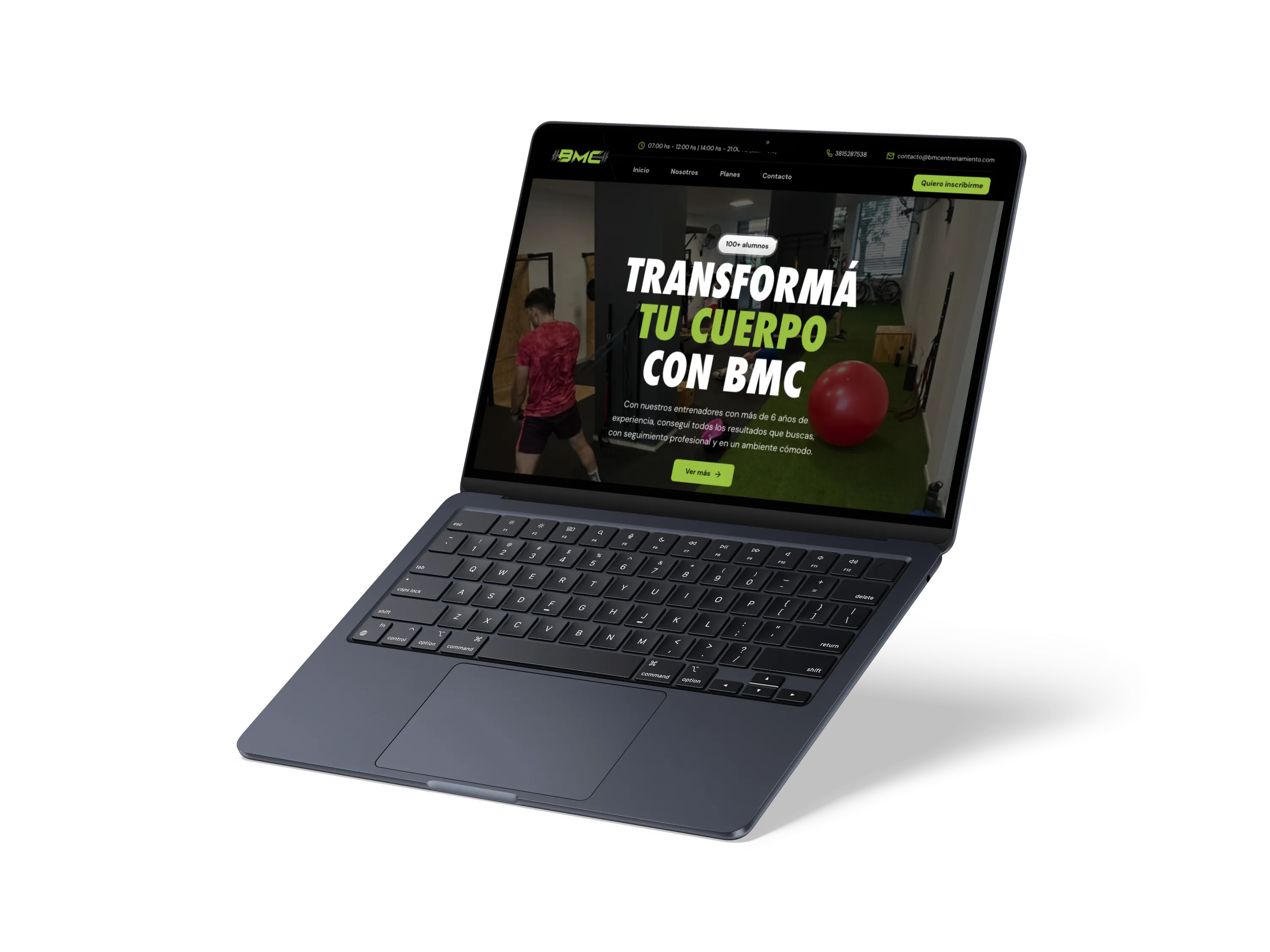 Arvox Studio - Diseño web de BMC Centro de Entrenamiento