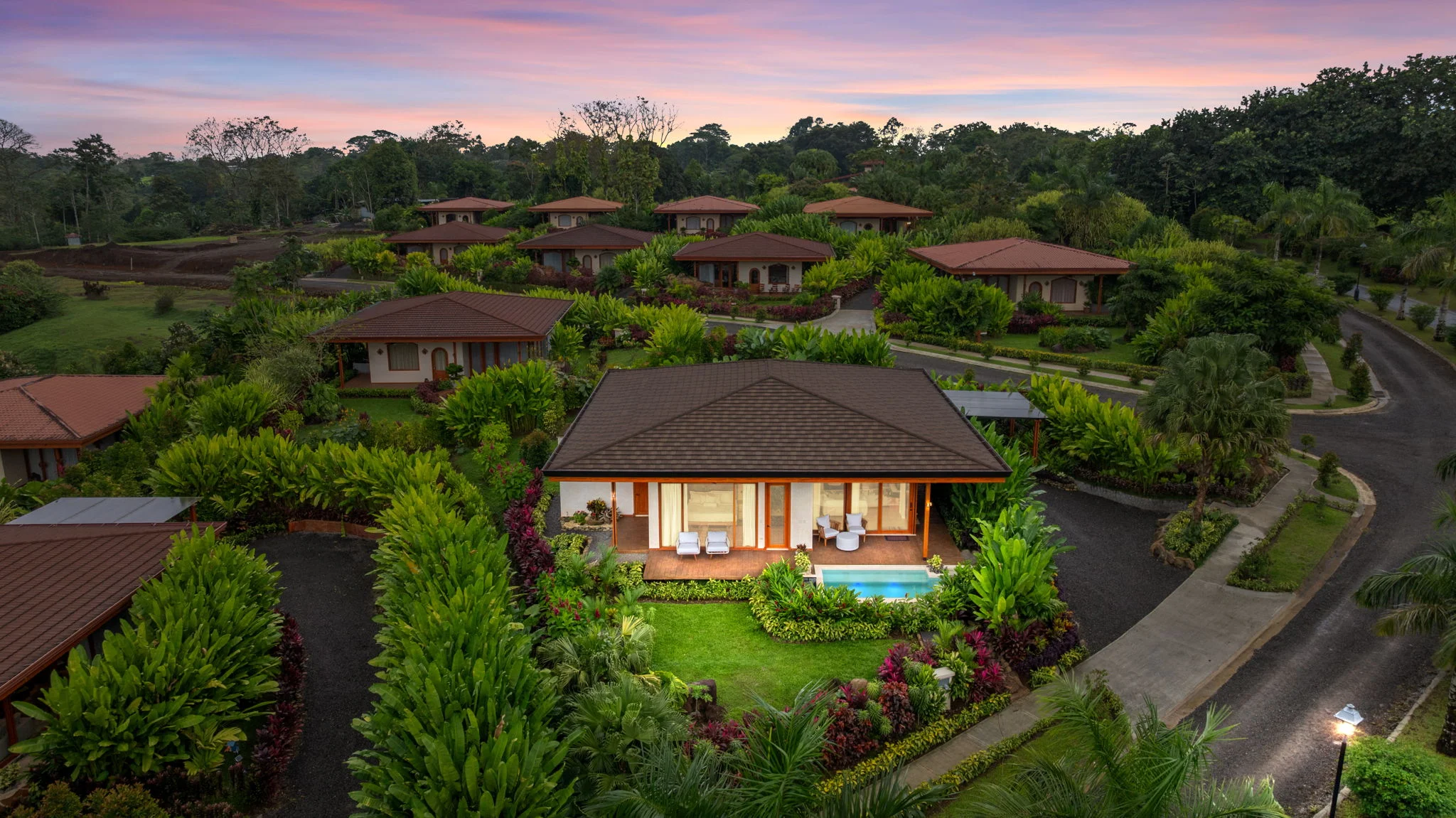 Villa Seville front and garden