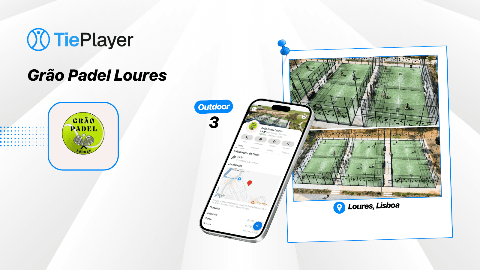 Book a padel court at Grão Padel Loures