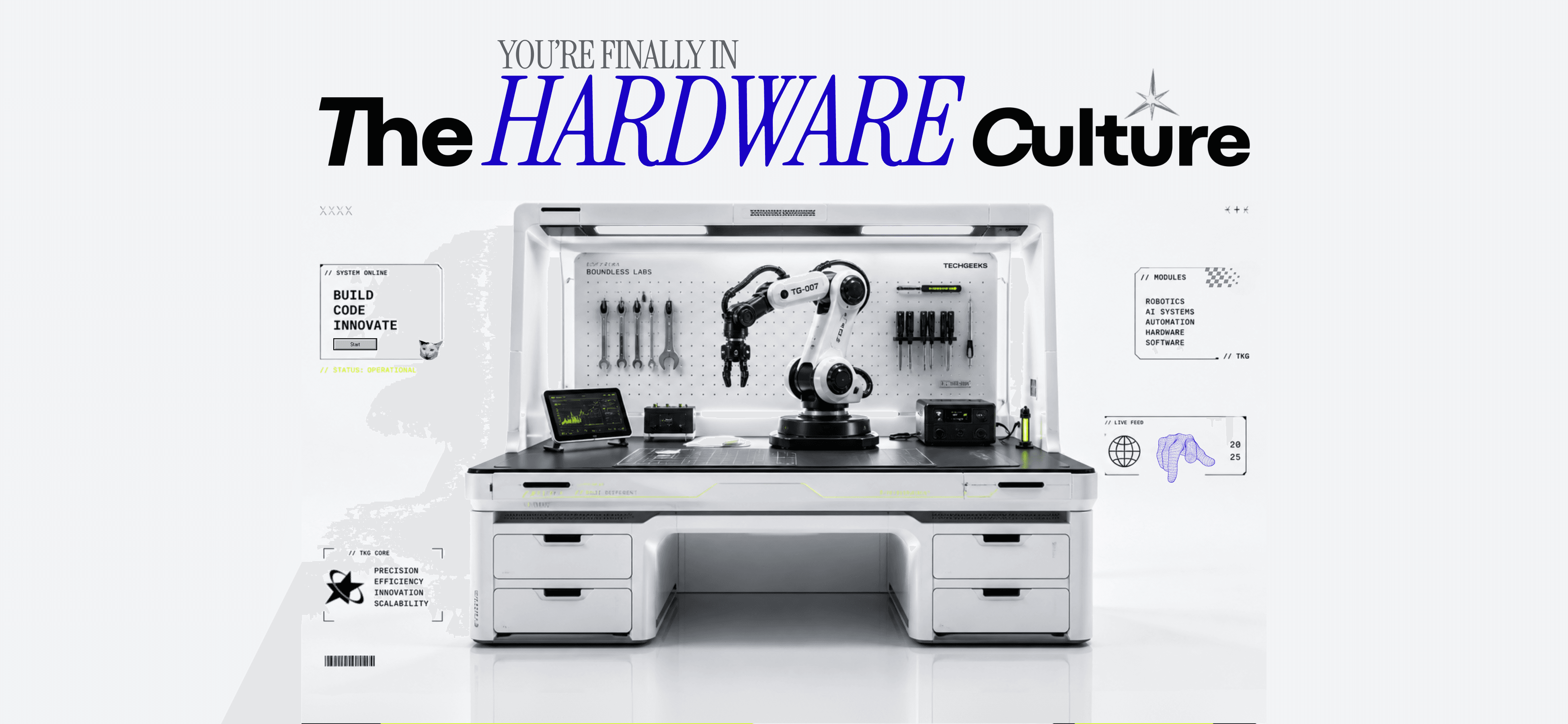 THE HARDWARE CULTURE - TECHGEEKS WHITE