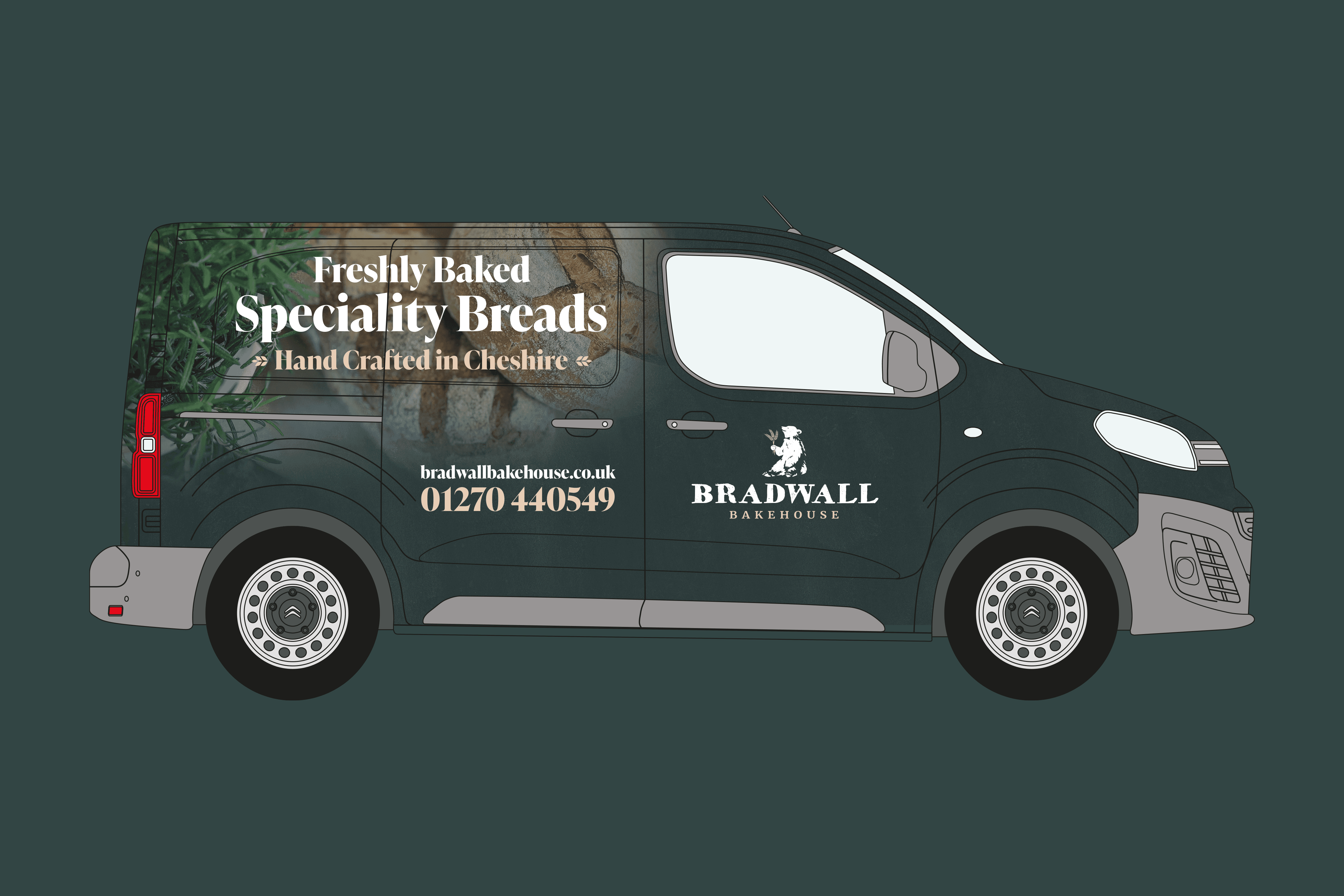 two cell phones on a gray surface