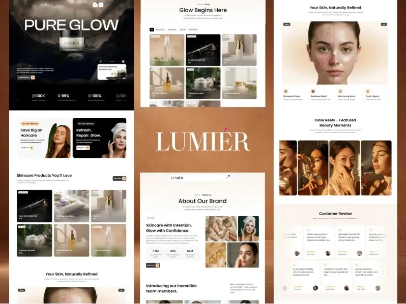Lumier framer shopify template