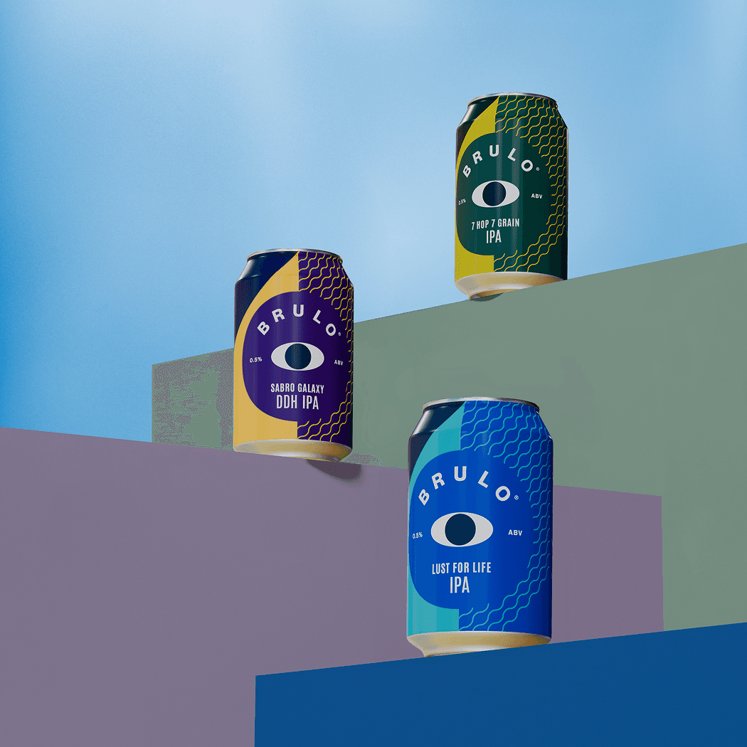 BRULOの缶が3種類並んでいる画像