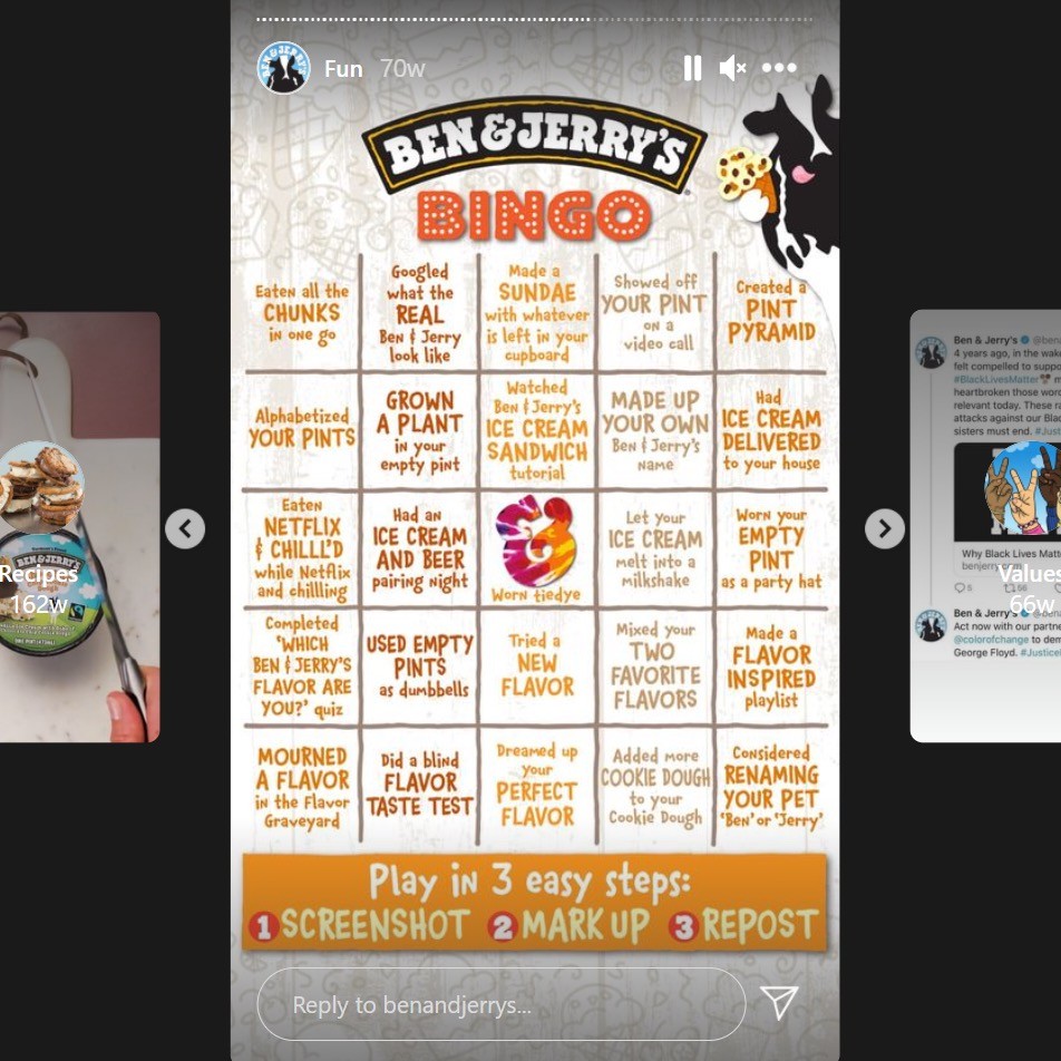 Ben & Jerry Bingo