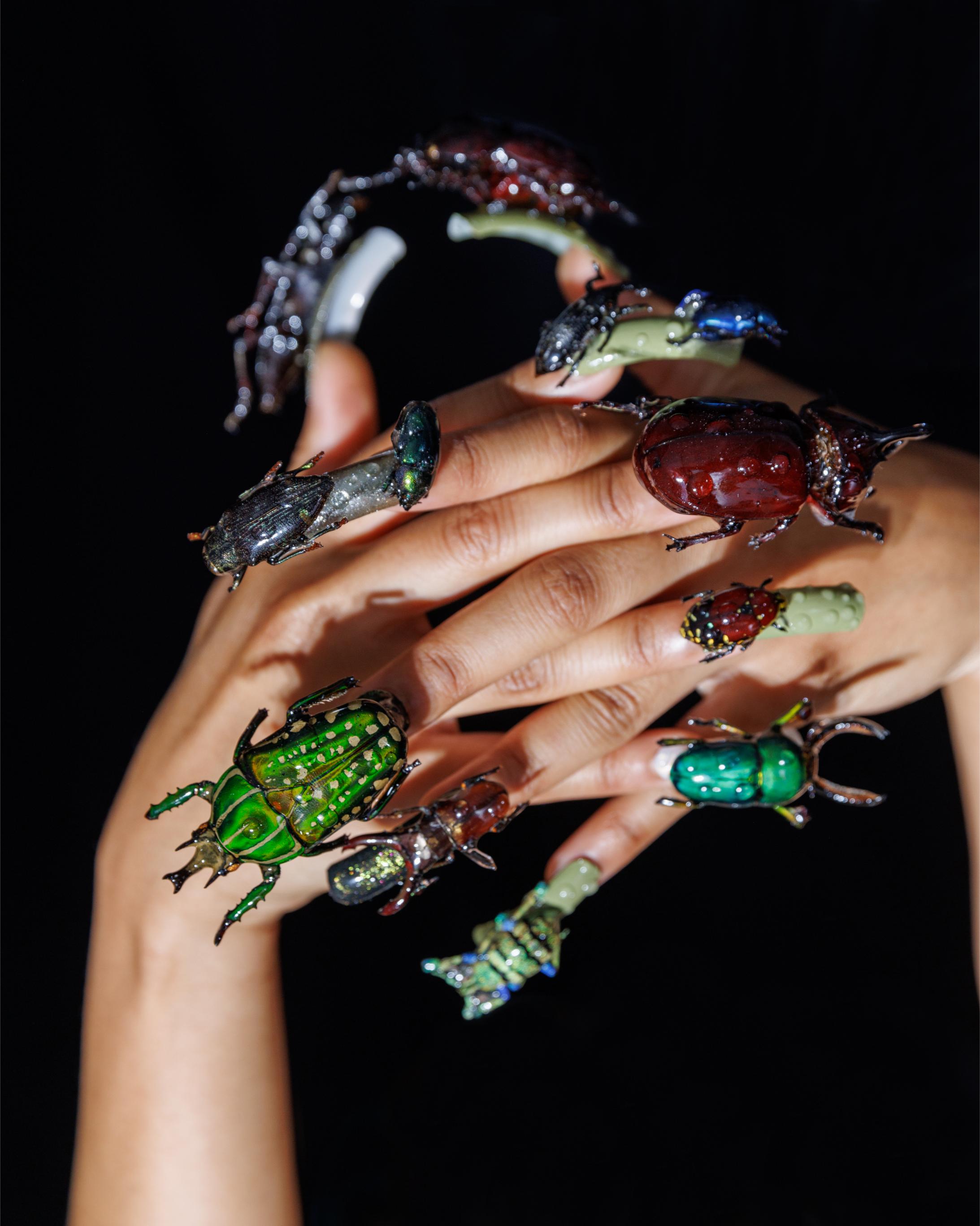 Girls hand