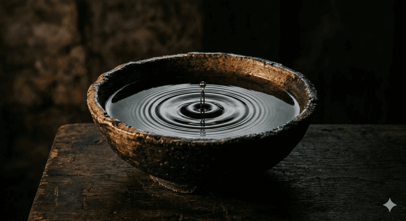 bowl filled with water