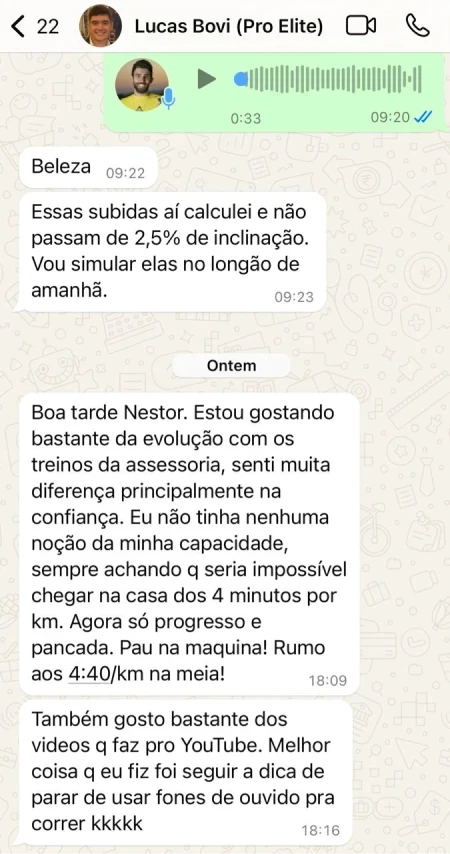 depimento de aluno da pro elite