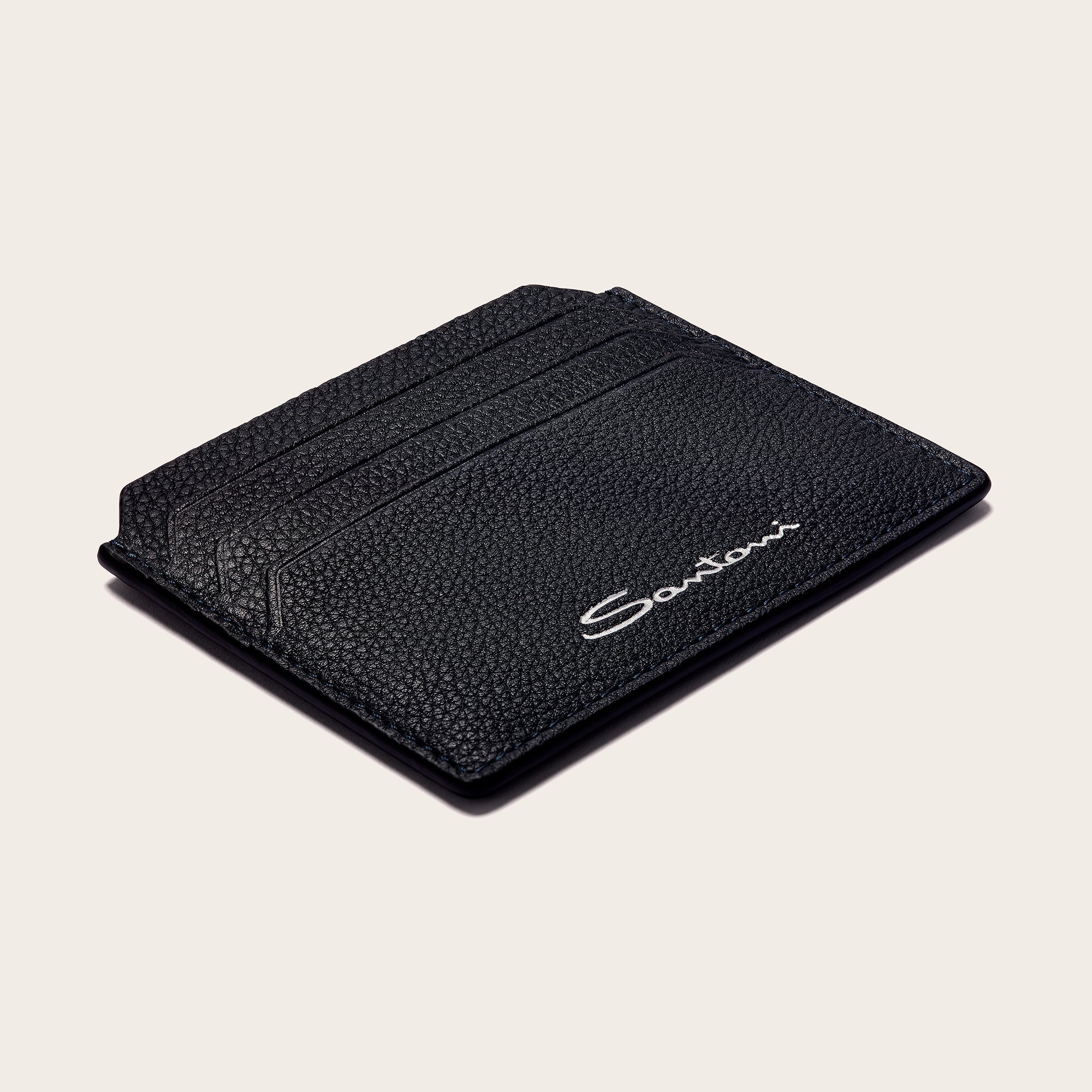 Tumbled Leather Credit Card Holder - Mandelli UK