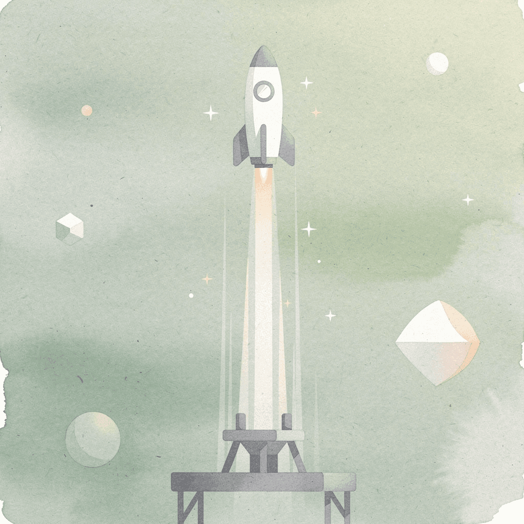Scene of an object launching upward representing Amazon sales growth