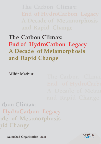 Cover of the report 'The Carbon Climax' by Mihir Mathur