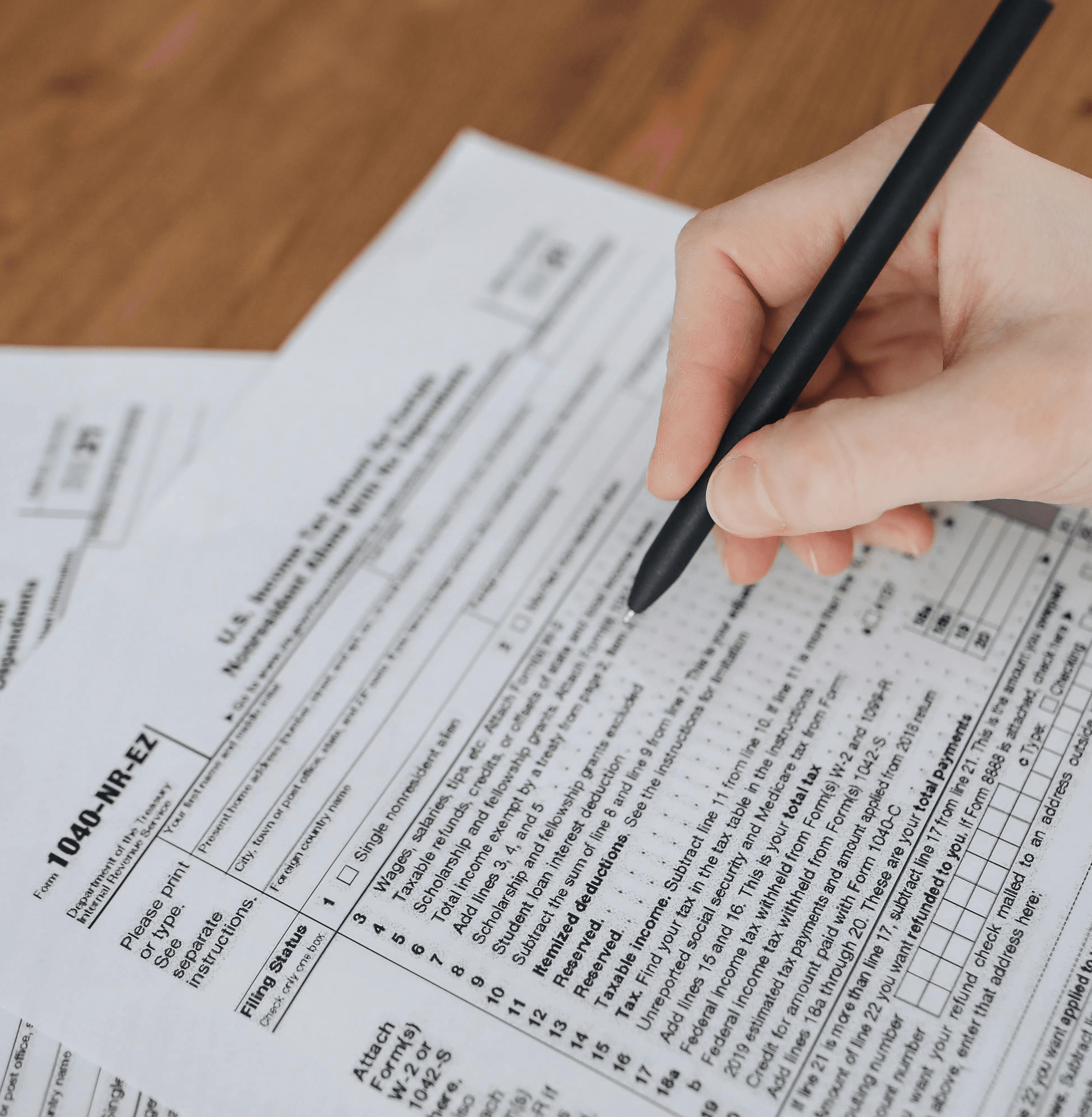 US Personal Tax Return 1040