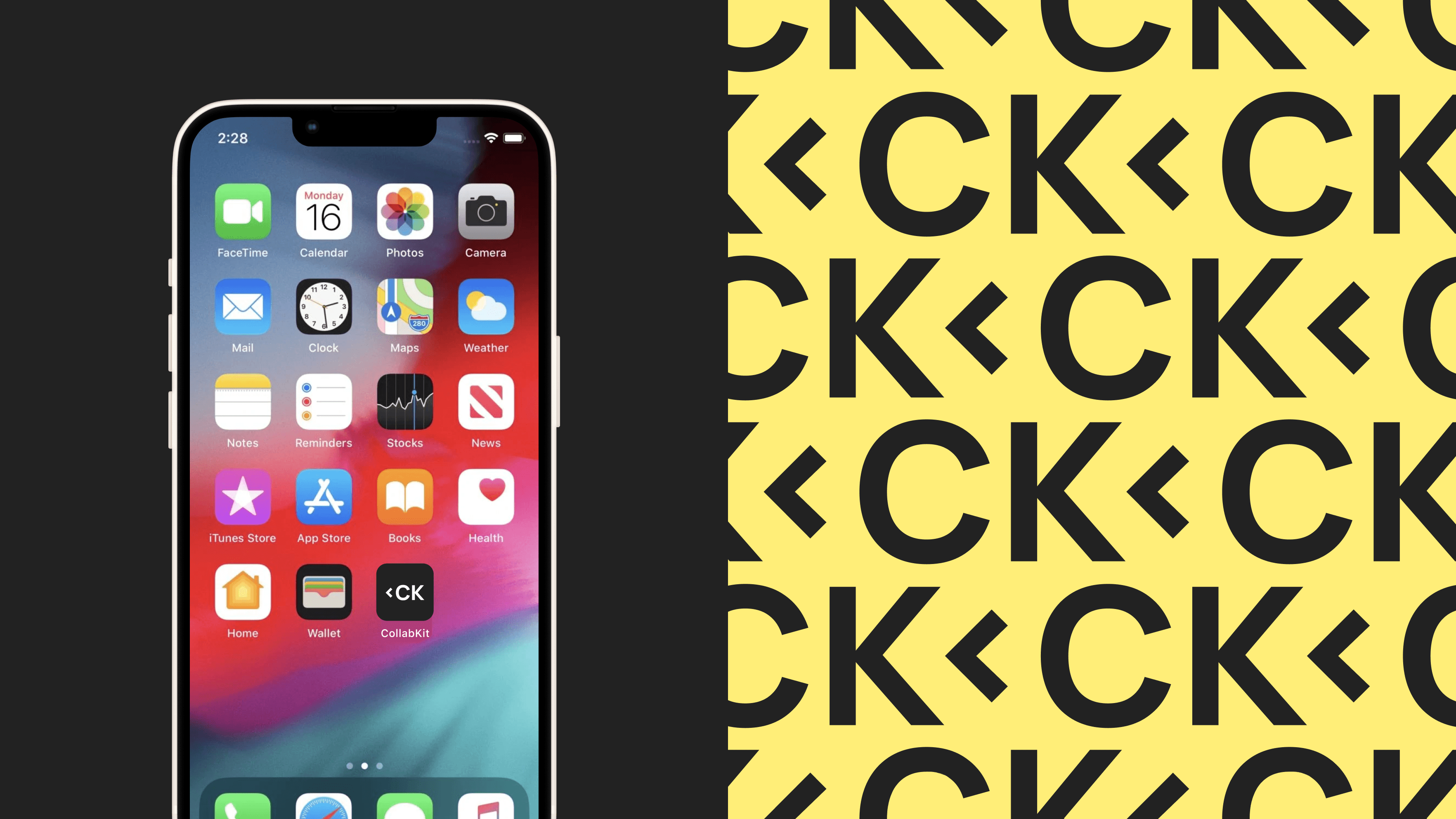 Phone app and brand pattern