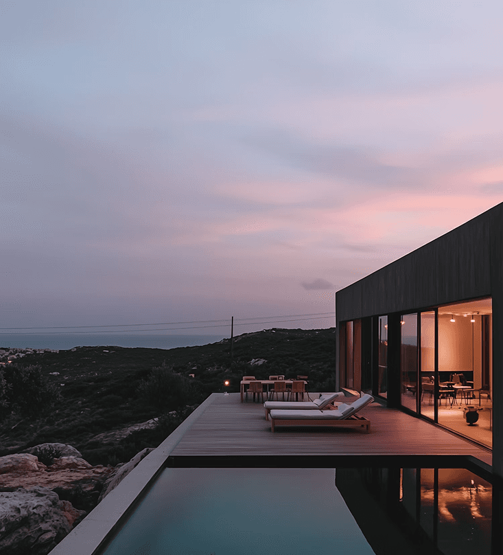 Luxury Rooftop and outdoor space with open space design