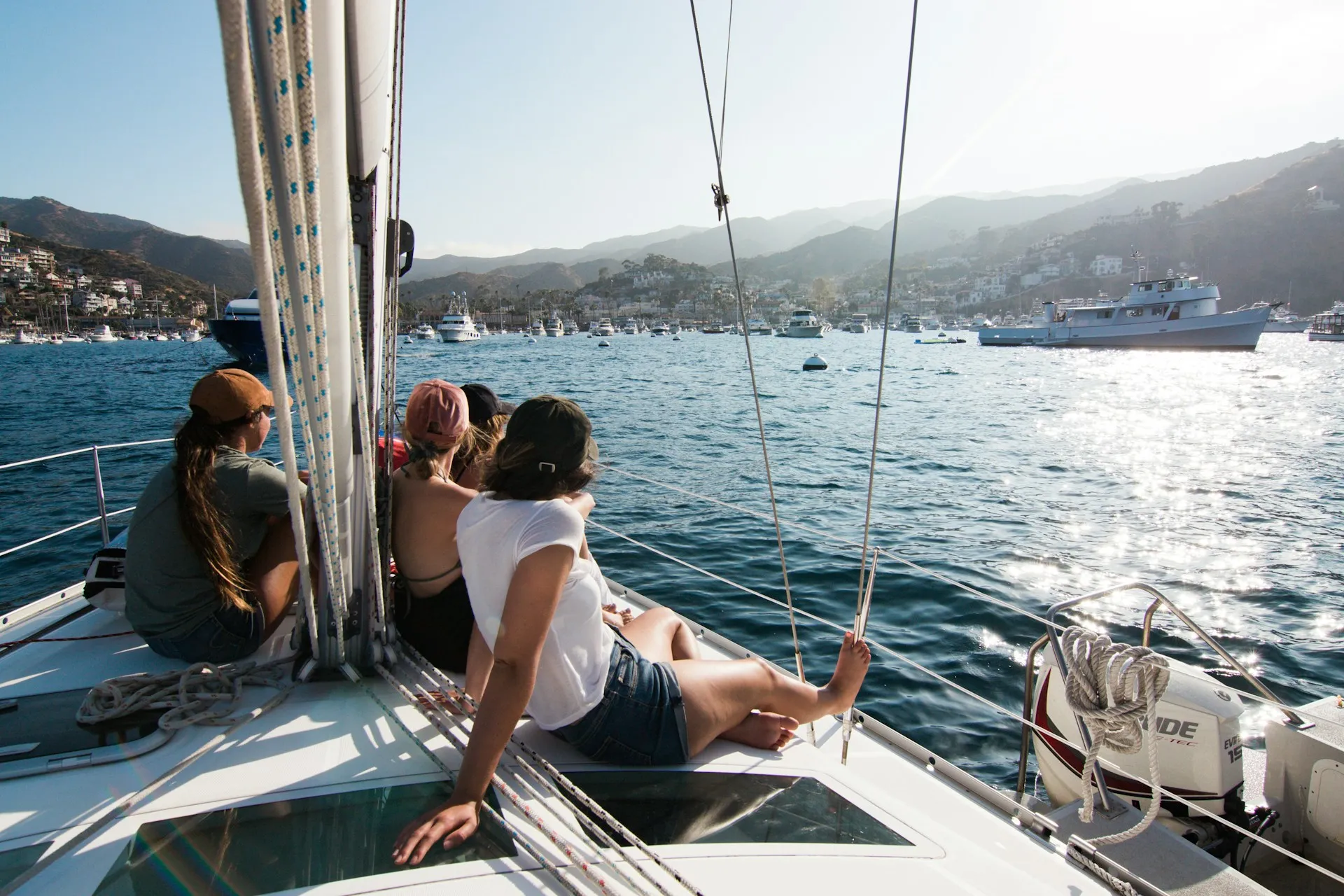 People on the yacht