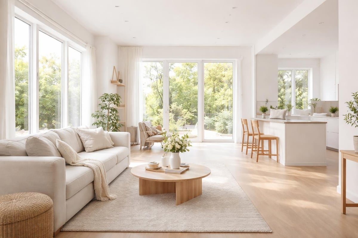 Natural light staging