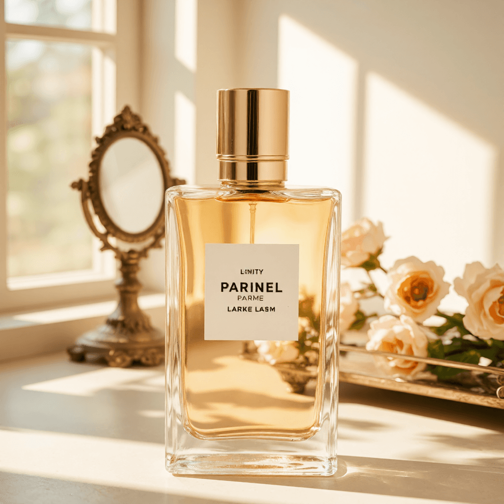 product photography of perfume
