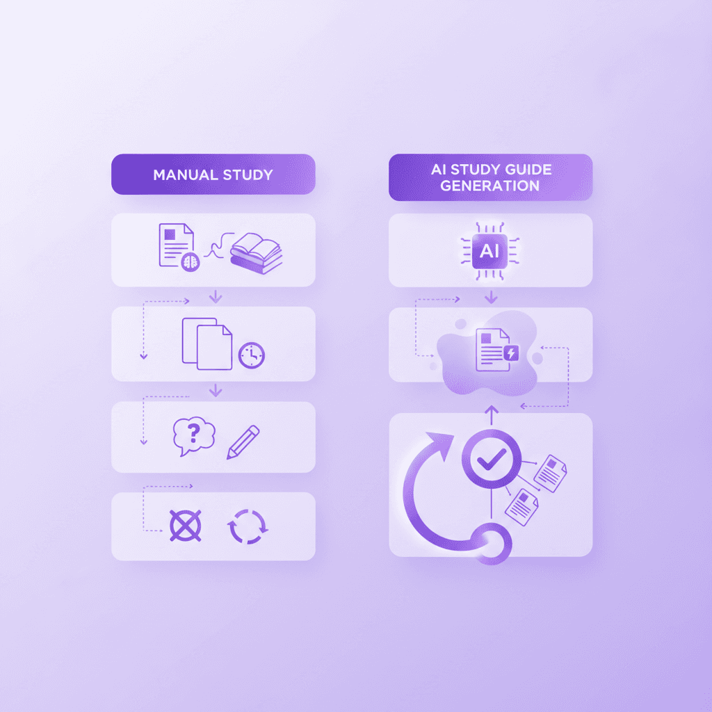 Penseum AI automatically generates study materials to reduce preparation friction
