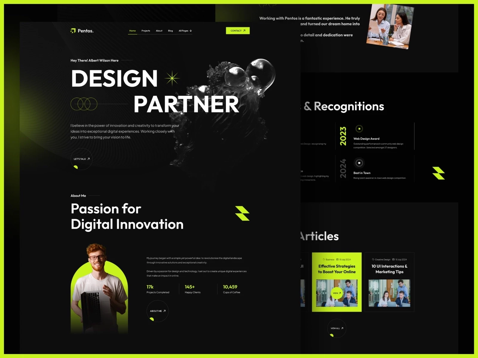 20+ Best Free  Portfolio Website Templates for Framer