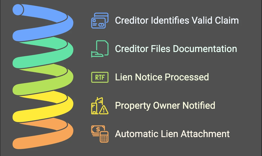 How involuntary liens are created infographic