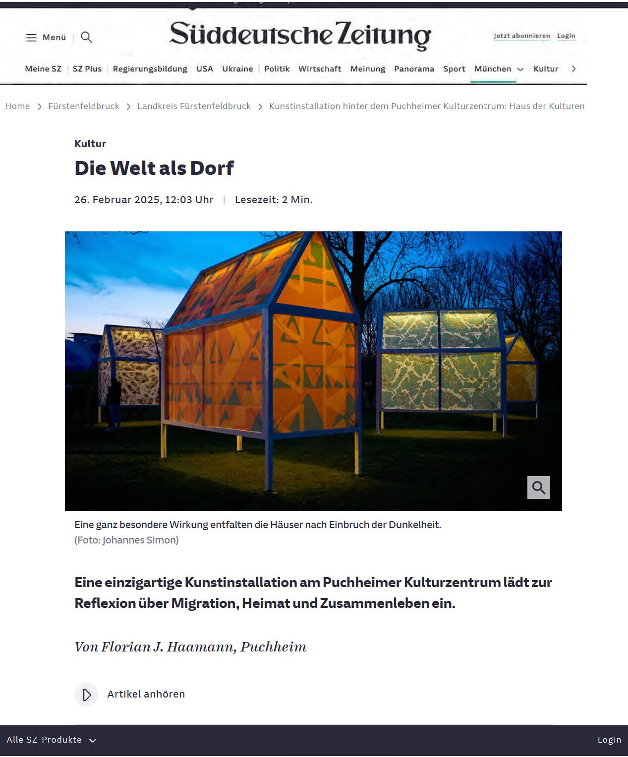 Von Markus Heinsdorff ausgewählte Seite aus der Pressemappe Haus der Kulturen